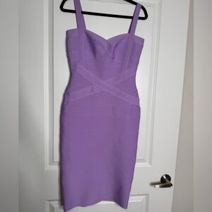 SHEIN Strapless Lavender Dress